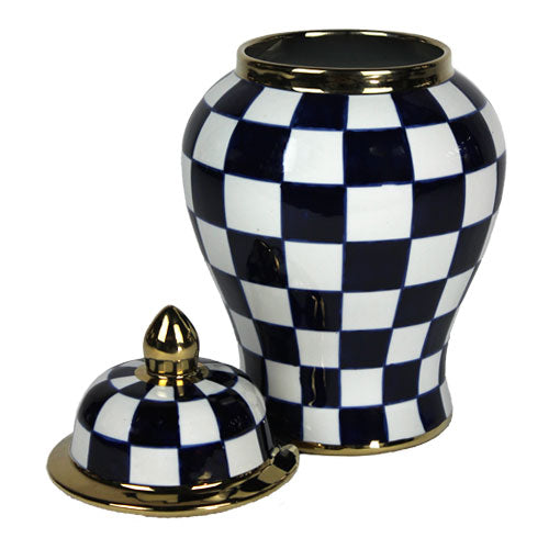 HUGO SERIES SMALL SIZE VASE WITH LID 21X21X34 Cm