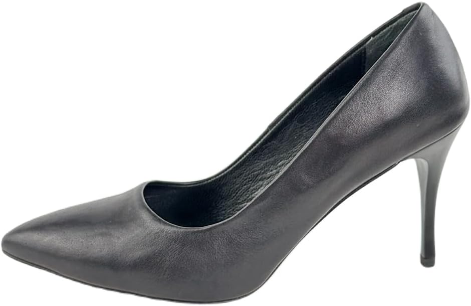 Black Leather Women's Heels Elegant and chic, perfect for any occasion with unparalleled style and comfort - 1LUXXOW20218004,