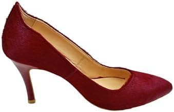 Claret Red Leather Women's Heels Elegant and chic, perfect for any occasion with unparalleled style and comfort - 1LUXXOW20218004