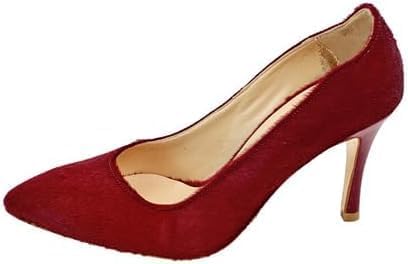 Claret Red Leather Women's Heels Elegant and chic, perfect for any occasion with unparalleled style and comfort - 1LUXXOW20218004