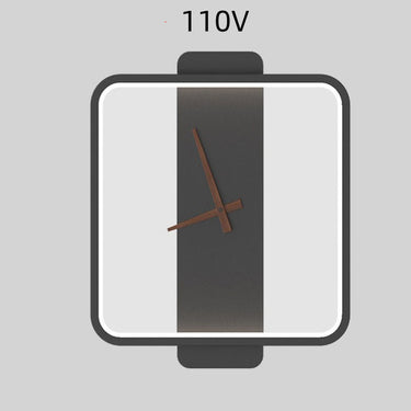 Nordic Wall Lamp Bedroom Bedside Lamp Clock Modeling Lamp