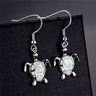 Fashion Women Earrings 2026 Fashion Blue Imitation Opal Drop Earrings Cute Turtle Animal Earrings Female Wedding Jewelry Gift