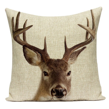 Animals Monkey Deer Lion Pattern Cushion Cover Polyester Tiger Lion Pillowcase Home Decor Throw Pillow Cover for Sofa Seat