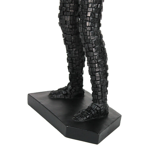 Luxxo Design Pride Standing Black Male Bust 20*12*52 Cm