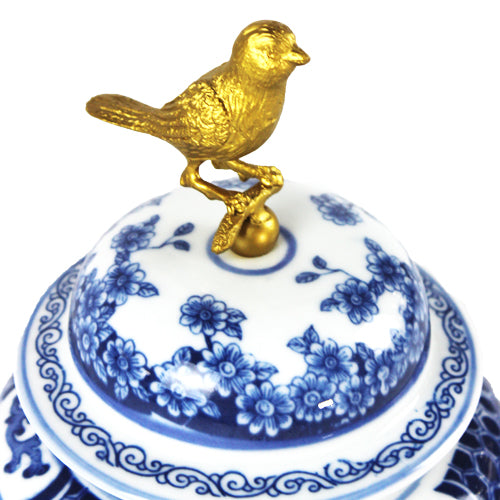 Luxxo Design Asia Bleu Blanc Bird Cup Little 17.8*17.8*27.3 Cm