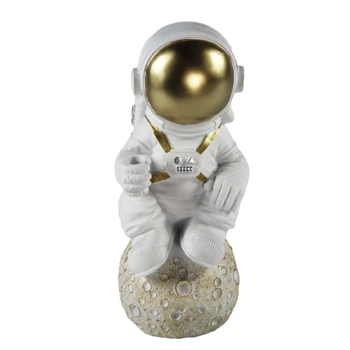 Luxxo Design Space Sitting Astronaut Decorative 15X15X34 CM