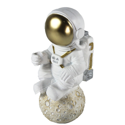 Luxxo Design Space Sitting Astronaut Decorative 15X15X34 CM