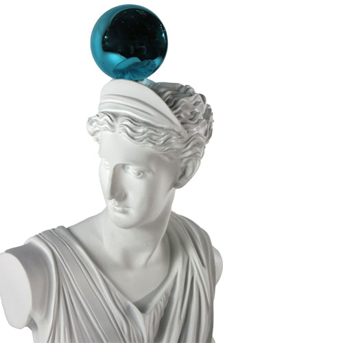 Luxxo Design Artesmis Head Blue Bulk Sculpture 25*15*56 Cm