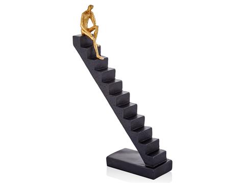 Luxxo Design Stair Ladder Detailed Decorative Large 24X8X40 CM