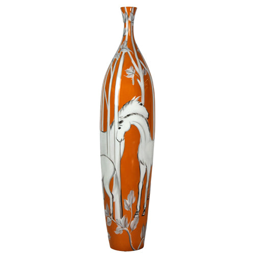 LUXXO WILD LIFE THIN MOUTH VASE LARGE SIZE