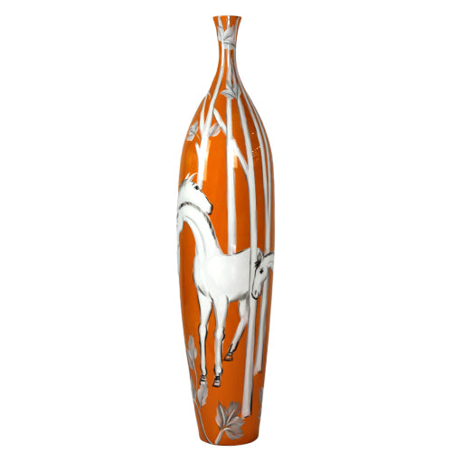 LUXXO WILD LIFE THIN MOUTH VASE LARGE SIZE