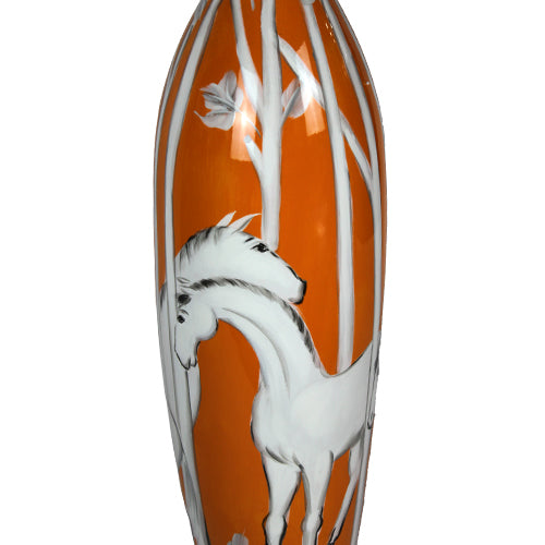 LUXXO WILD LIFE THIN MOUTH VASE LARGE SIZE