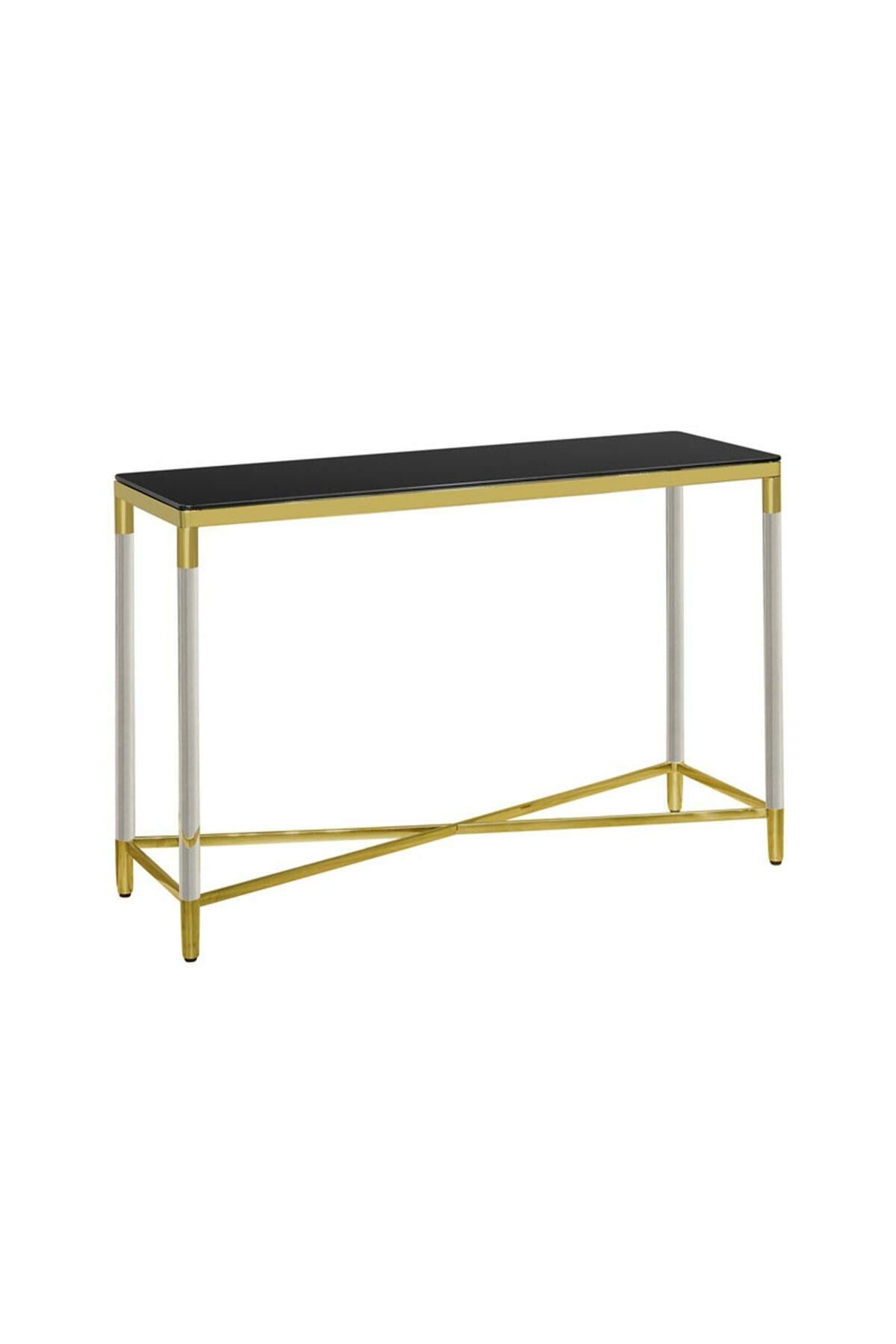 Luxxo Design Alva Console Gold Black Glazed 120*40*81 Cm