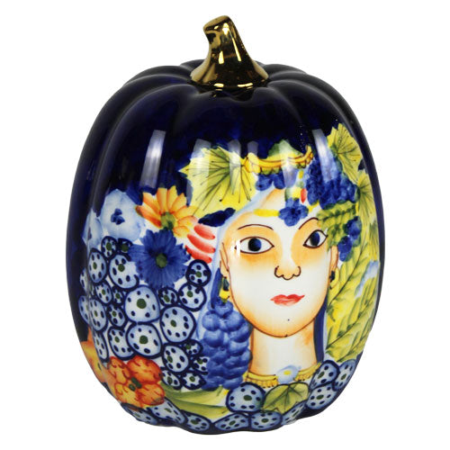 Luxxo Design Navy Black Pumpkin Large Size 18*18*21.5 Cm