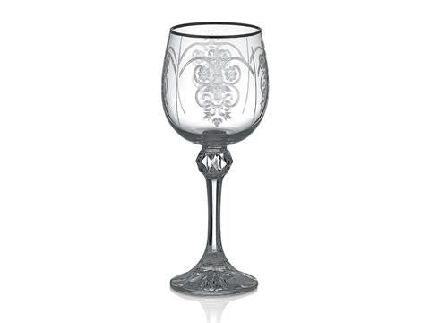 Luxxo Design Helen Platinum K40428 6'White Wine Glass