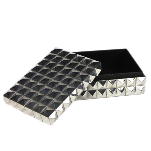 Luxxo Design Briolet Silver Box Rectangular 22.2x17.8x8.2 CM