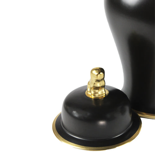 Luxxo Design Goldie Gold Black Vase Middle 50*26*26 Cm