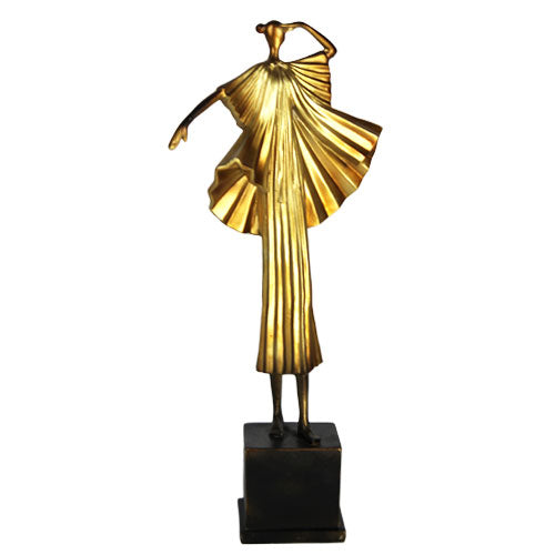 Luxxo Design Egyptian Woman Gold Decorative 20.5X10X47 Cm