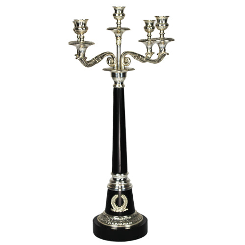 Luxxo Design Mercy 5 Arms Silver Candle