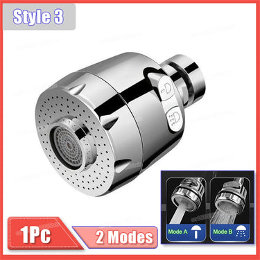 2/3Mode Faucet Extender 360Degree Rotatable Faucet Nozzle Adapter Home Water Saving Bubbler Kitchen Bathroom Faucet Accessories