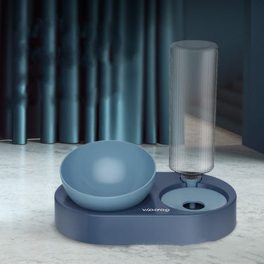 Elevate Your Pet's Dining Experience with the Double Bowl Automatic Drinking Dog and Cat Bowl
