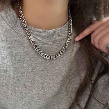 Cuban Link Chain Non-Fading Titanium Steel Necklace