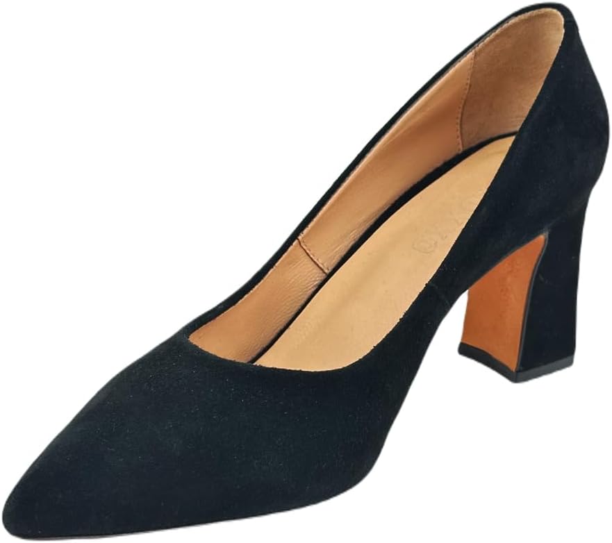 Stone Suede Heeled Women's Shoes - Above the Knee Elegance, Crafted in Leather, 48117 Distinctive Blend of Style and Comfort – Timeless Design