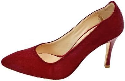 Claret Red Leather Women's Heels  Elegant and chic, perfect for any occasion with unparalleled style and comfort - 1LUXXOW20218004