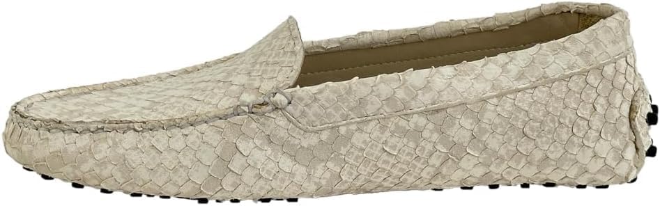 48334 Beige Snake Leather Women's Shoes - Embrace Elegance - Beige Snake-patterned Leather Shoes Allows Versatility - Perfect for Stylish and Sophisticated Look