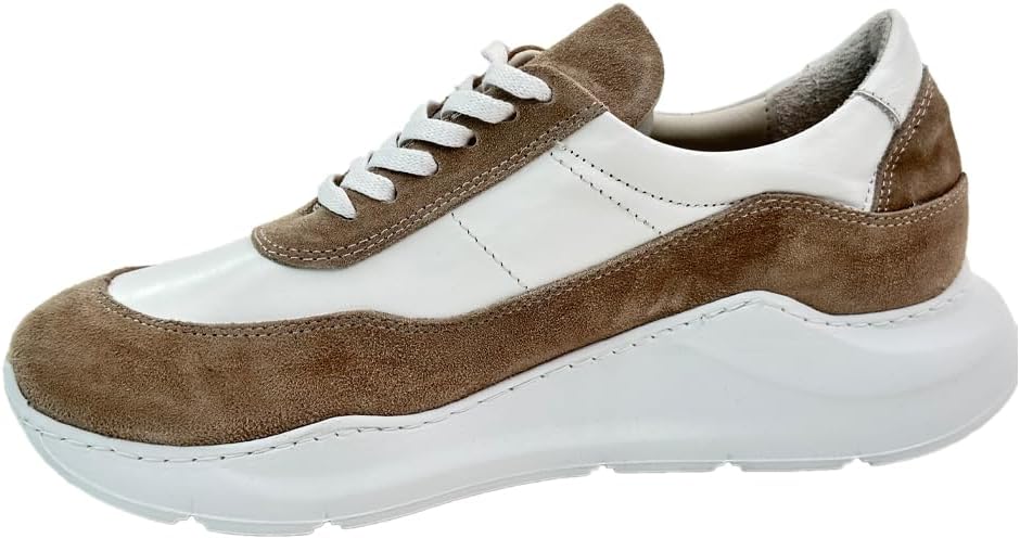 55371 Mink Suede Women's Sneakers - Stylish and Comfortable, Mink Suede Leather Sneakers for a Casual and Fashionable Everyday Look, Step into Effortless Style and Confidence