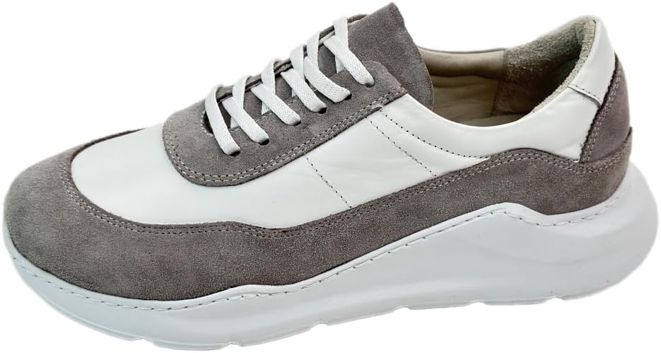 55371 Stone Suede Women's Sneakers - Stylish and Comfortable, Stone Suede Leather Sneakers for a Casual and Fashionable Everyday Look, Step into Effortless Style and Confidence