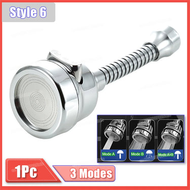 2/3Mode Faucet Extender 360Degree Rotatable Faucet Nozzle Adapter Home Water Saving Bubbler Kitchen Bathroom Faucet Accessories