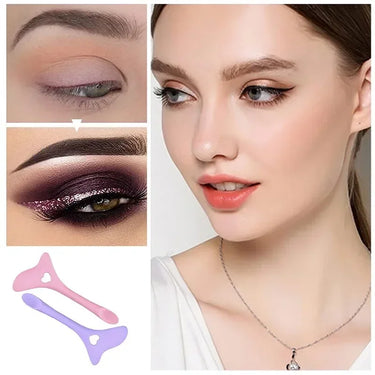Multi-Functional Eyeliner Stencil Wing Tips Silicone Eyeliner Aid Drawing Lipstick Wearing Aid Reusable Makeup Tools