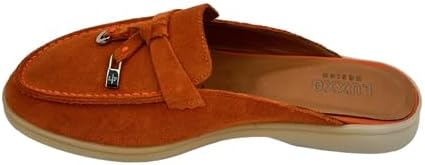 874 Orange Leather Women's Shoes - Make a bold statement with these vibrant orange shoes, blending style and comfort seamlessly for a fashion-forward and confident stride.