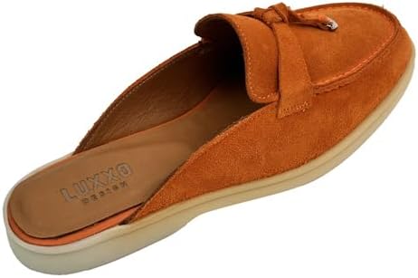 874 Orange Leather Women's Shoes - Make a bold statement with these vibrant orange shoes, blending style and comfort seamlessly for a fashion-forward and confident stride.