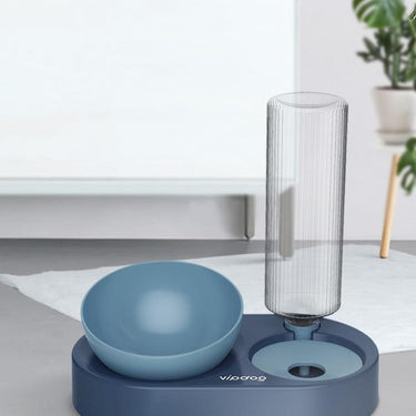 Elevate Your Pet's Dining Experience with the Double Bowl Automatic Drinking Dog and Cat Bowl