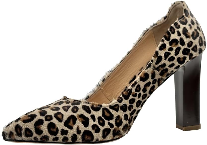 Claret Leopard Leather Women's Heels  Elegant and chic, perfect for any occasion with unparalleled style and comfort