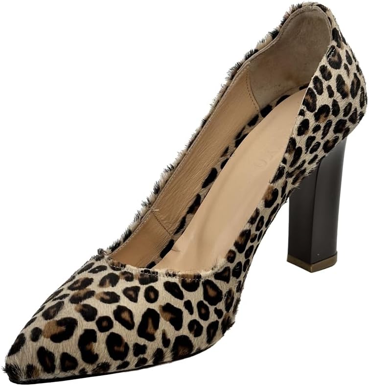 Claret Leopard Leather Women's Heels  Elegant and chic, perfect for any occasion with unparalleled style and comfort