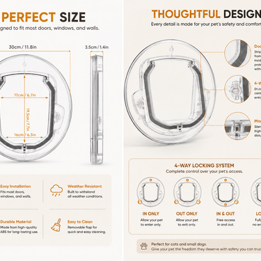 Pet Supplies New Pet Door Round