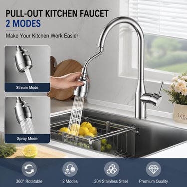2/3Mode Faucet Extender 360Degree Rotatable Faucet Nozzle Adapter Home Water Saving Bubbler Kitchen Bathroom Faucet Accessories