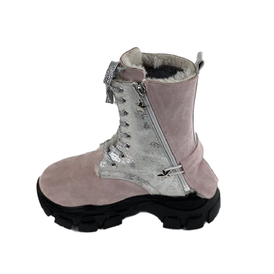 Silver-Fuchsia Crocodile Genuine Leather Women's Boots/Sandals - Elevate Your Style with a Unique Blend of Fashion and Originality- Authentic Crocodile Leather, Combining Elegance and Style for a Distinct and Fashionable Look