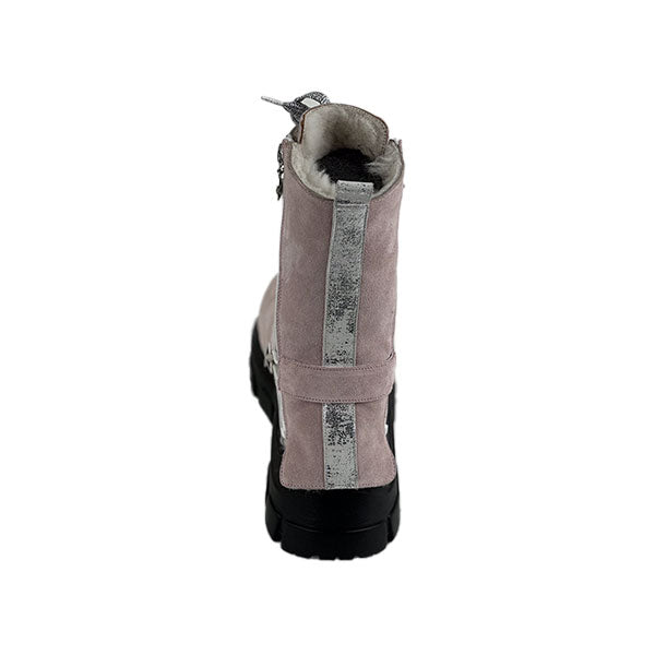 Silver-Fuchsia Crocodile Genuine Leather Women's Boots/Sandals - Elevate Your Style with a Unique Blend of Fashion and Originality- Authentic Crocodile Leather, Combining Elegance and Style for a Distinct and Fashionable Look