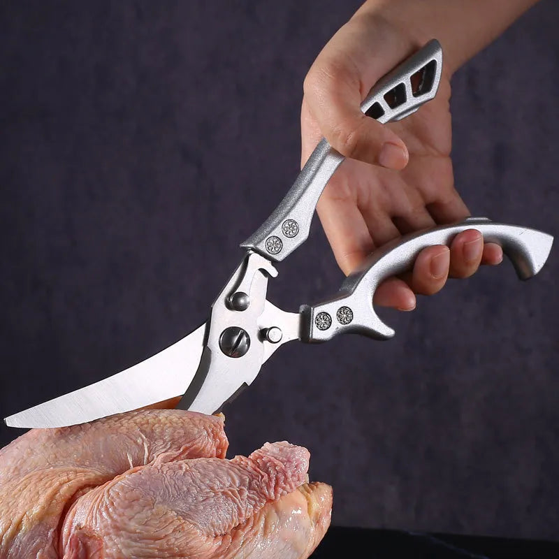 Multipurpose Ultra Sharp Stainless Steel Professional Kitchen Scissor Bone Chicken Meat Fish Turkey Vegetables Barbecue Scissor