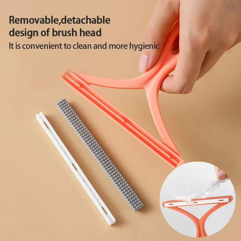 Silicone Double Sided Pet Hair Remover Lint Remover Clean Tool Shaver Sweater Cleaner Fabric Shaver Scraper for Clothes Carpet