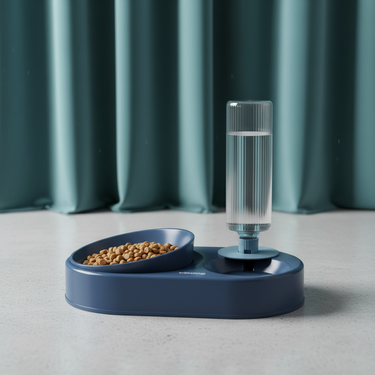 Elevate Your Pet's Dining Experience with the Double Bowl Automatic Drinking Dog and Cat Bowl